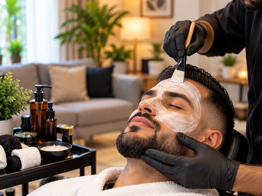 Visage & tête réalisé à domicile à Marrakech